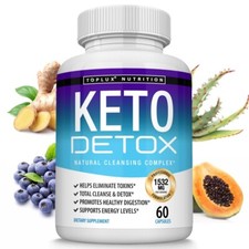 Keto Diet DETOX Capsule 1532 MG - Integratori chetosi brucia grassi e carboidrati