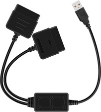 Cavo Convertitore Adattatore USB Doppio per Sony Playstation 1/2 PS One PSX Cont
