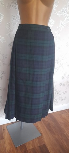 Gonna midi plissettata tartan