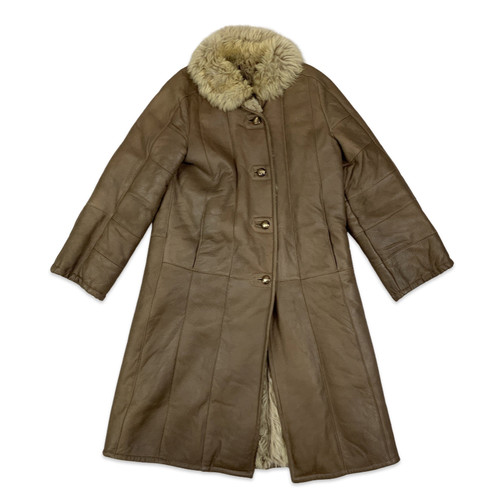 Cappotto midi shearling
