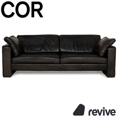 Cor conseta pelle nero - nero, divano