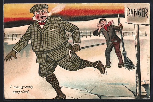 Cartolina artista uomo - cartolina, d'artista