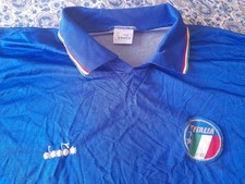 MAGLIA SHIRT VINTAGE FOOTBALL CALCIO ITALIA NAZIONALE ITALIANA DIADORA. ITALY 90