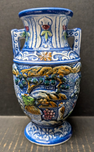 Antico vaso maiolica - maiolica, doppio