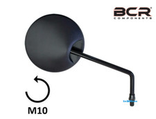 SPECCHIETTO DESTRO NERO TONDO