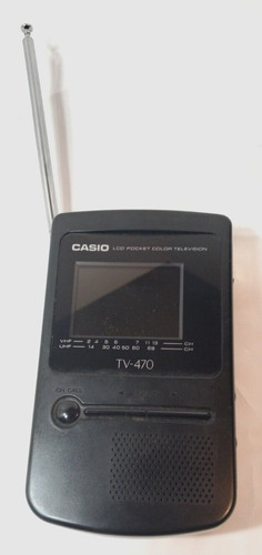 Vintage casio 470 - tv-470, lcd