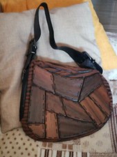 FENDI  selleria borsa "Ostrik bag" puzzle legno/animalier brown LIMITED EDITION