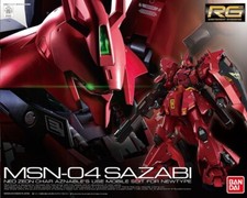 -=] BANDAI - RG MSN-04 SAZABI 1/144 Gunpla Model Kit [=-