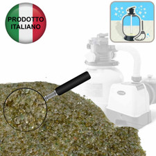 SABBIA DI VETRO FILTRANTE filtro pompa piscina 0,4-0,8 mm vaso/sacco da 25Kg