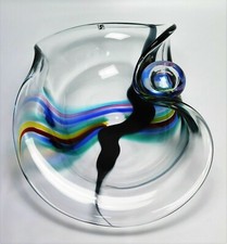 Ciotola scultura in vetro di
