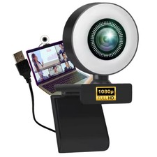 Webcam con luce ad anello