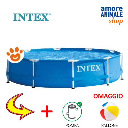 Intex piscina rotonda metal - intex,