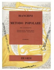 Bianchini metodo popolare per clarinetto piccolo soprano contralto e basso 