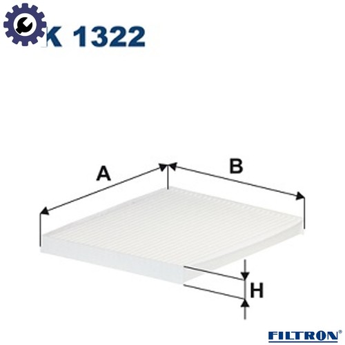 Filtro aria abitacolo - k, 1322