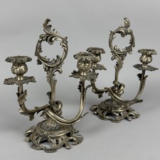 Coppia Candelabri Ottone