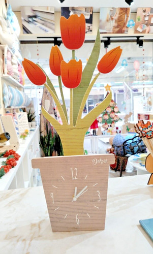 Orologio vaso tulipano in - orologio, 🎁tulipano
