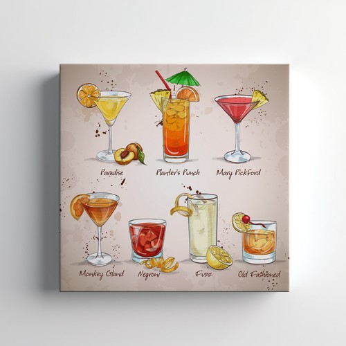 Collezione bevande cocktail - bevande,