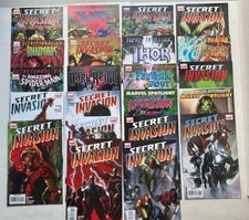 LOTTO 22 fumetti Marvel Secret Invasion 1 2 3 4 5 6 7 8 2008 con cravatte