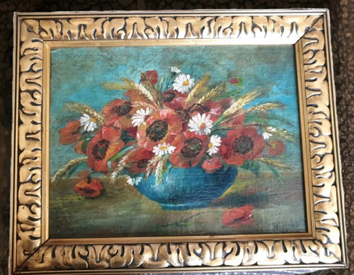 Dipinto olio hochmuth fiori - ad,