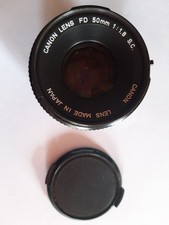 OBIETTIVO CANON LENS FD 50 MM   1 : 1,8  S.C.