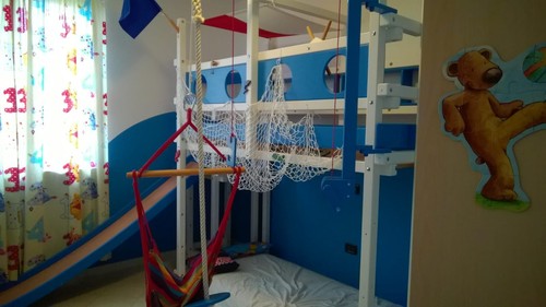 Letto soppalco castello - a,