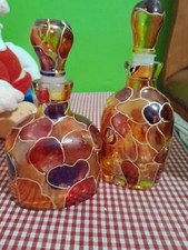 bottiglie vetro colorate - bottigliette boccette artistiche