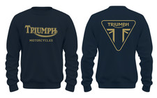 FELPA TRIUMPH girocollo sweatshirt TRIUMPH MOTORCYCLES MOTO  ENDURO