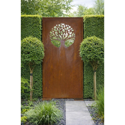 Wooden garden wall - , different