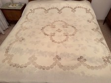 Copriletto in chiacchierino artigianale vintage