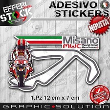 Adesivo Sticker MISANO WORLD CIRCUIT MARCO SIMONCELLI LOVE ITALY SUPER SIC 58 