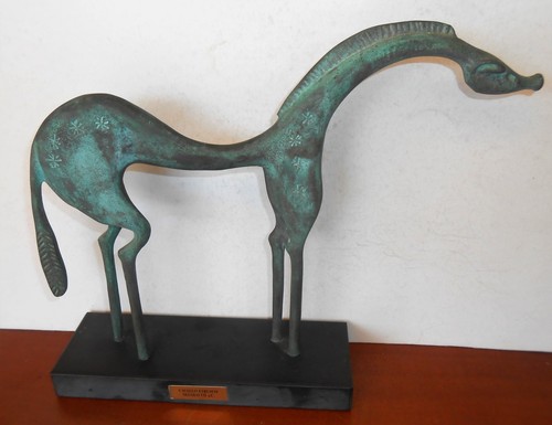 Scultura bronzo cavallo - scultura, in