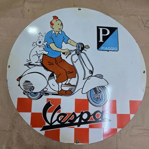 Insegna smaltata porcellana - smaltata,