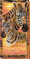 Kit ricamo perline zebre - , set