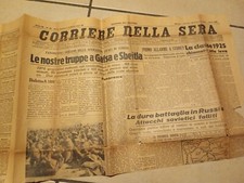 Foglio giornale seconda guerra
