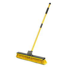 SCOPA SPAZZOLONE INDUSTRIALE CON LAMA TERGIACQUA 60 CM MANICO TELESCOPICO 90-150