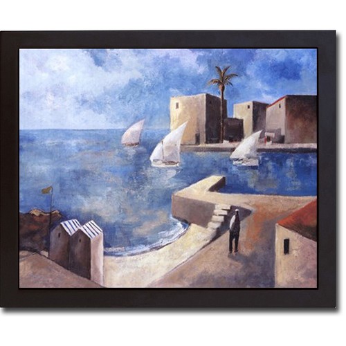 Galleggiante nero con cornice