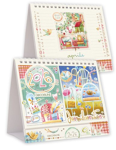 Calendario tavolo 5x16 - tavolo, 11.5x16.5cm