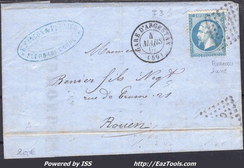 France sur lettre - france, n°22