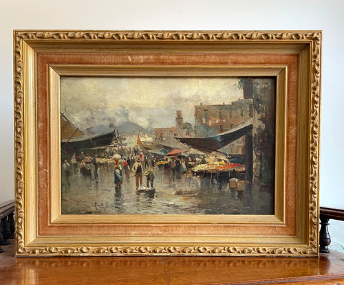 Antico dipinto olio oscar - dipinto,
