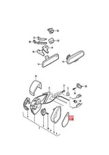 Vetro Specchio Piatto Originale VW Maggiolino Cabriolet Con Piastra 5C6857521P