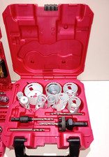 Set 10 seghe a tazza bi-metalliche Milwaukee Hole Dozer, 19-57mm + Set punte RED