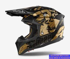 CASCO AIROH AVIATOR 3 TC222 THE LEGEND CAIROLI Chrome Gloss OffRoad Cross Enduro