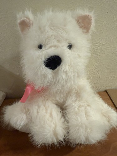 Peluche westie fluffy seduto - peluche,