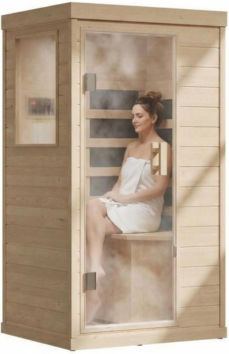 Canadian hemlock sauna - hemlock,