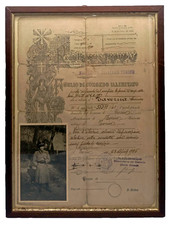 TORINO 1926  FOGLIO DI CONGEDO