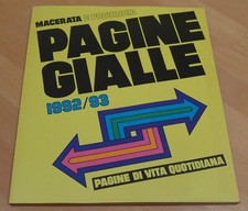Pagine Gialle 1992-93 Macerata e provincia - Condizioni come da foto