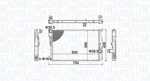 Radiatore magneti marelli - magneti,