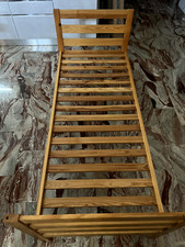 letto Singolo legno massello Doghe Fang Shui ecologico steineriano montessori