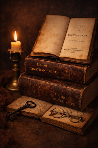 Antique 1829 leather bound - 1829,