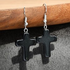 Orecchini Croce Giada Gioielli